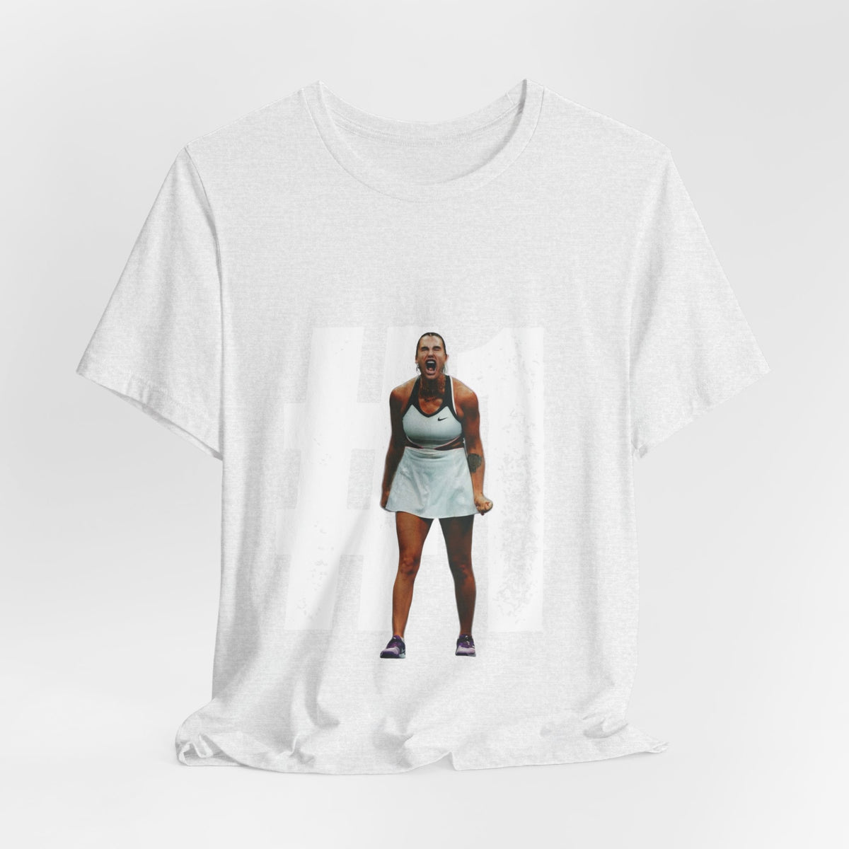 Tennis Player Graphic Tee — Fierce Court Celebration Shirt