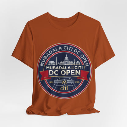 DC Open Tennis Tee — 'Mubadala Citi DC Open' Vintage Badge Shirt