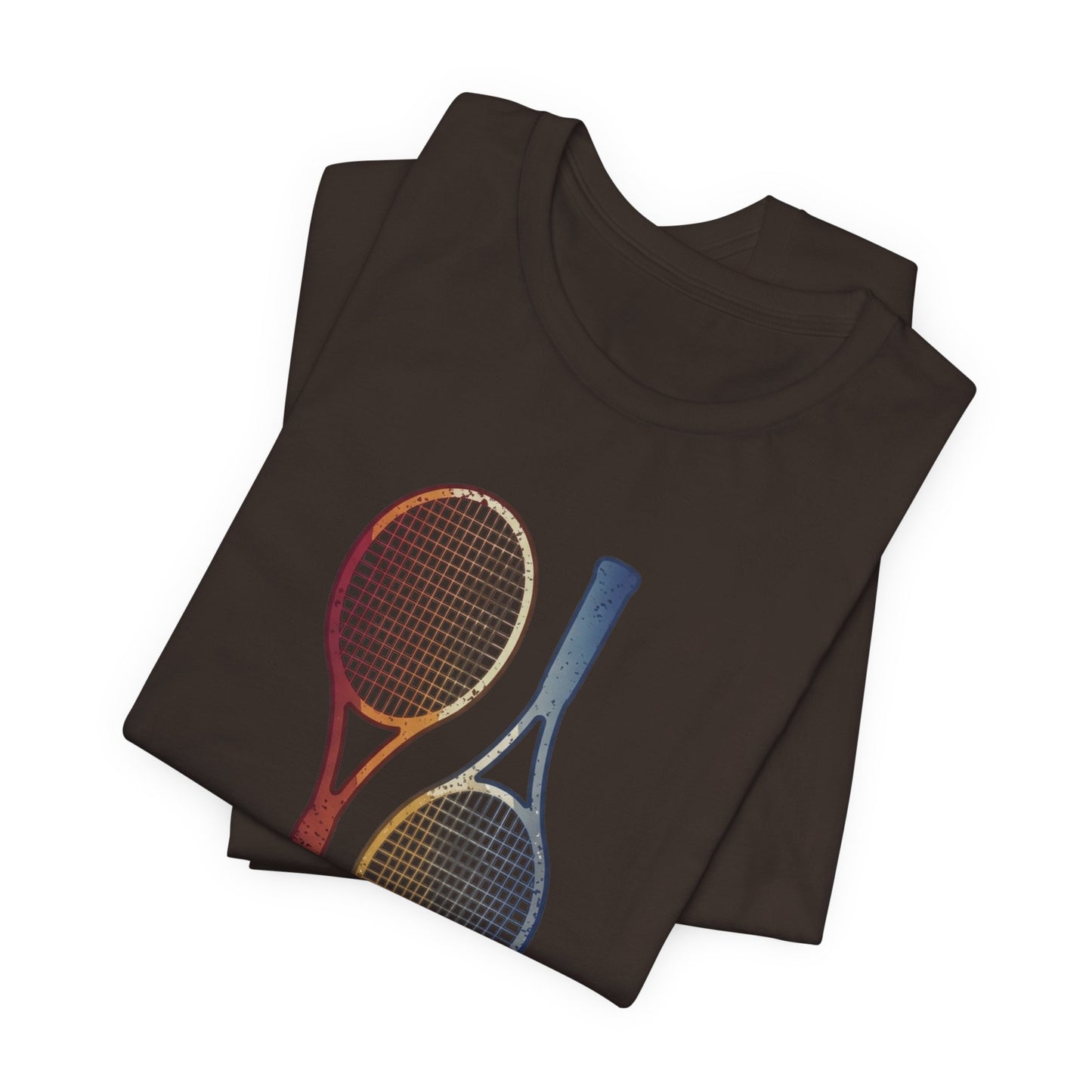 Tennis Rackets Tee — Vintage Wooden Racquets Graphic Shirt