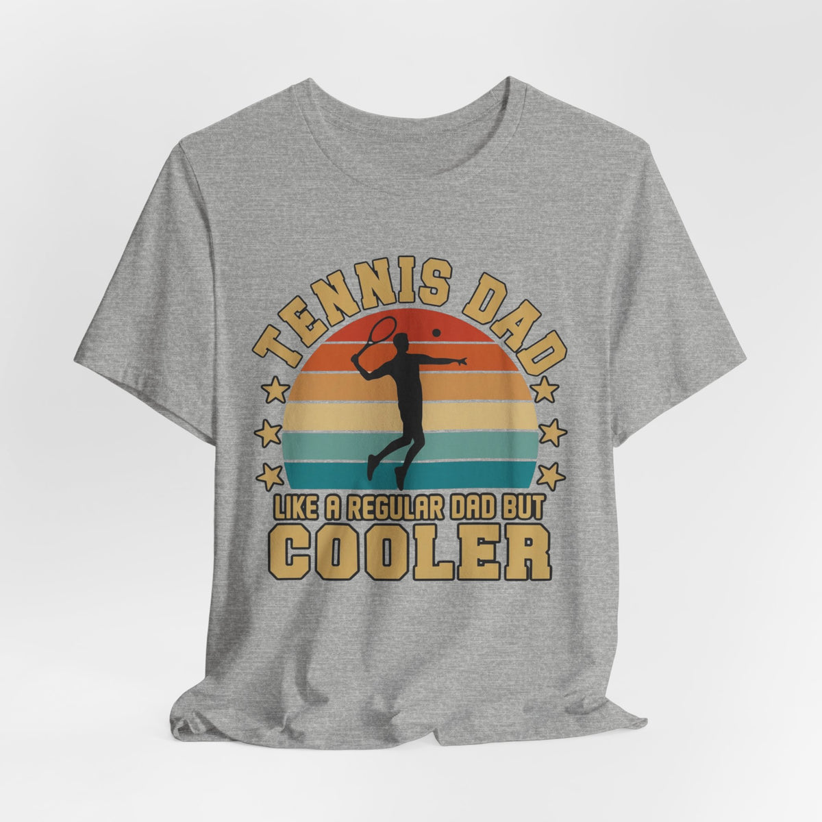 Tennis Dad Tee - "Like a Regular Dad but Cooler" Retro Tennis Father's Day Shirt