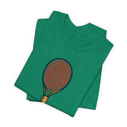 Tennis DNA T‑Shirt — "It's In My DNA" Racket Fingerprint Tee