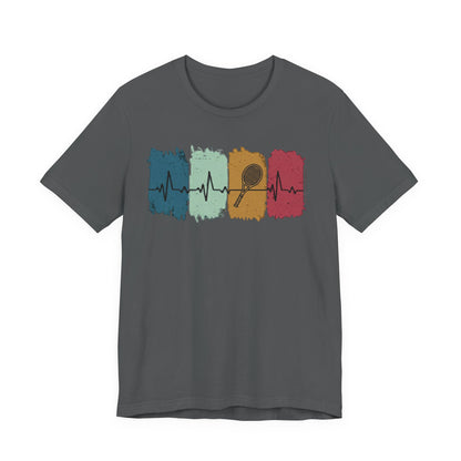 Drum Heartbeat T-Shirt – Retro Brushstroke Drumstick Heartbeat Tee