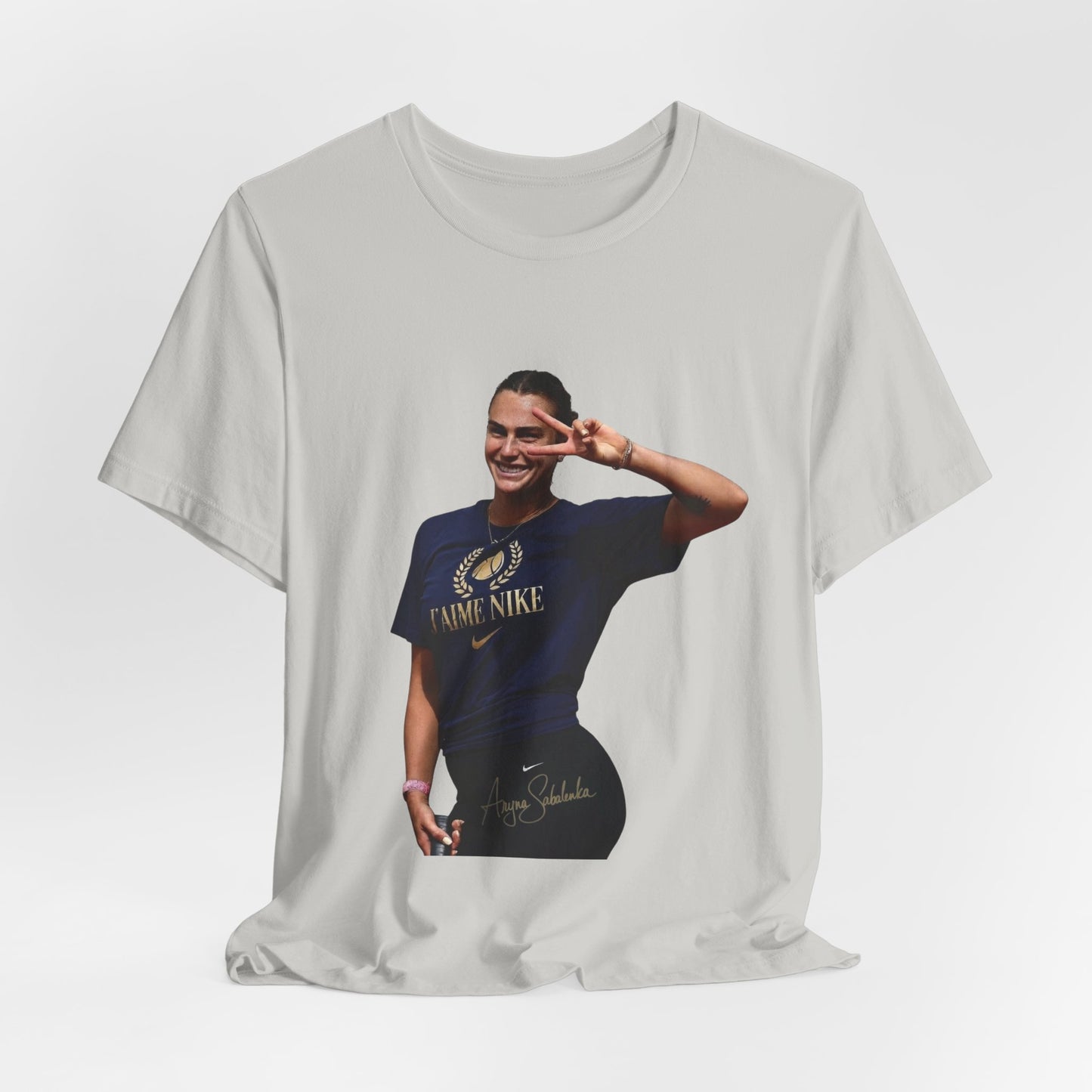 Aryna Sabalenka T-Shirt —Graphic Tee with Smiling Player Photo