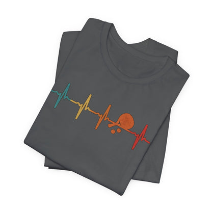 Tennis Heartbeat Tee – Retro Surfing Wave Graphic T-Shirt