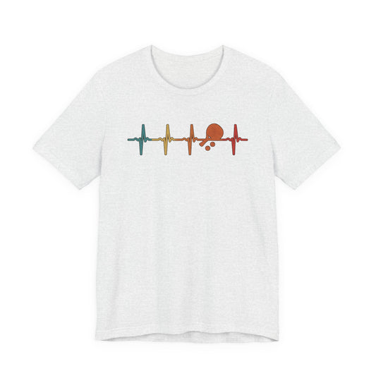 Tennis Heartbeat Tee – Retro Surfing Wave Graphic T-Shirt