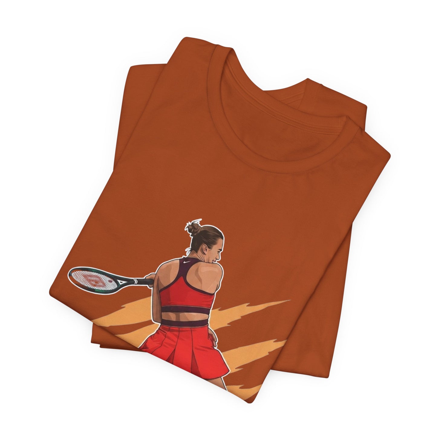 Tennis Player Aryna Sabalenka Graphic Tee — Dynamic Female Athlete Design
