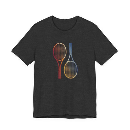 Tennis Rackets Tee — Vintage Wooden Racquets Graphic Shirt