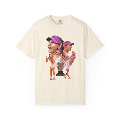 Tennis Graphic T-Shirt — 'Tennis: An Essential Element' Vintage Player Collage