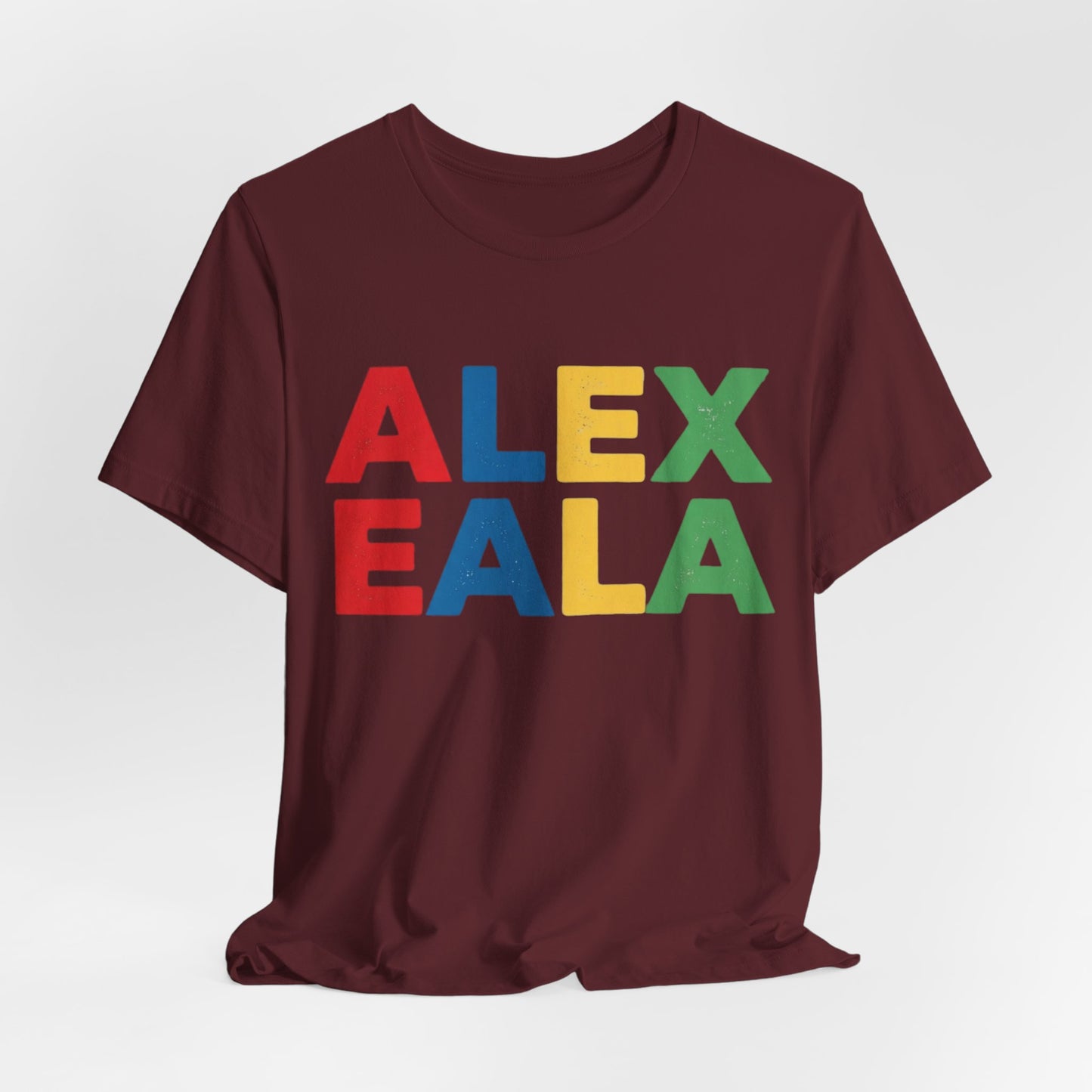 Alex Eala Colorblock Name Tee — Kids & Fans Tennis Player Tribute Shirt