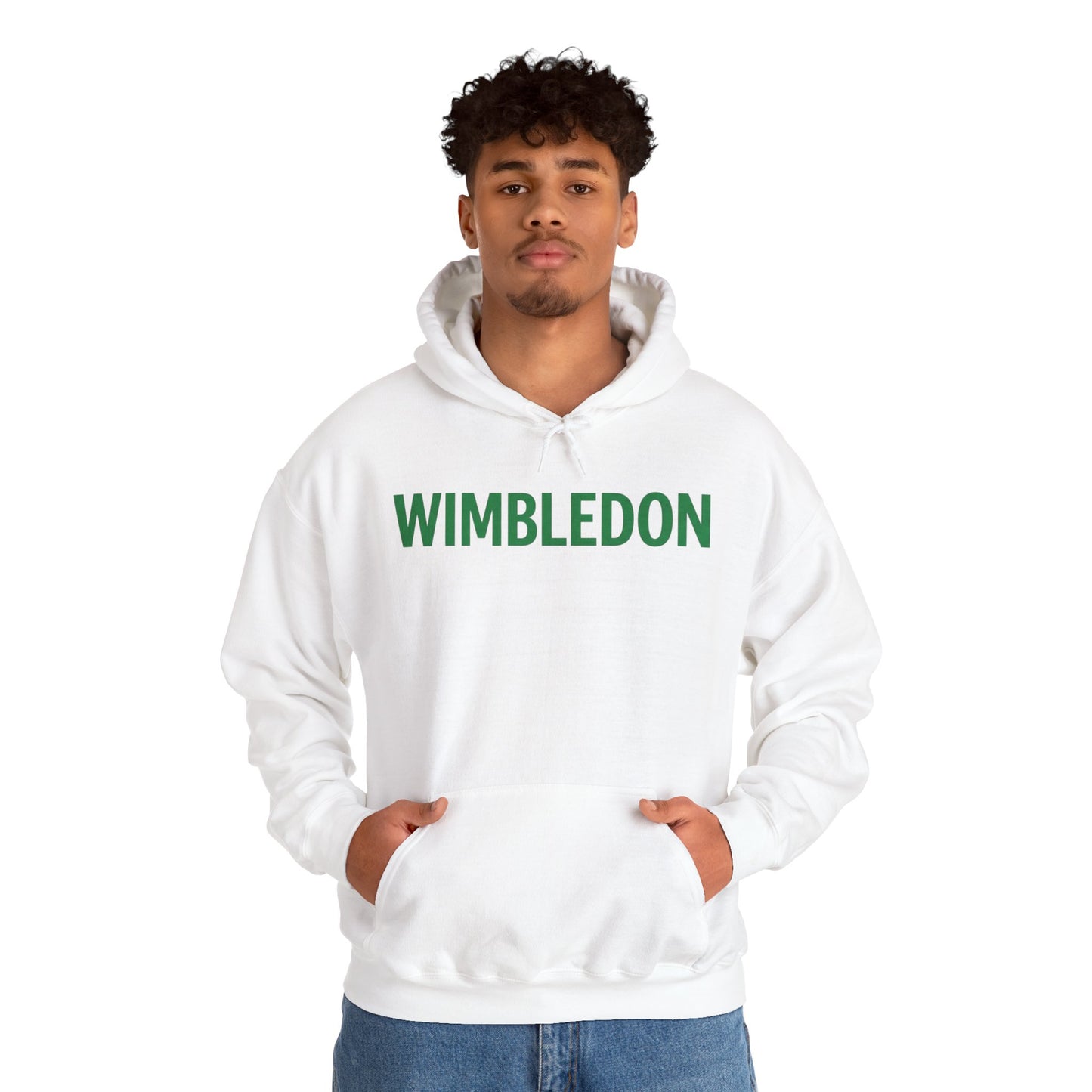 Wimbledon Hoodie — Classic Green Tennis Logo Pullover
