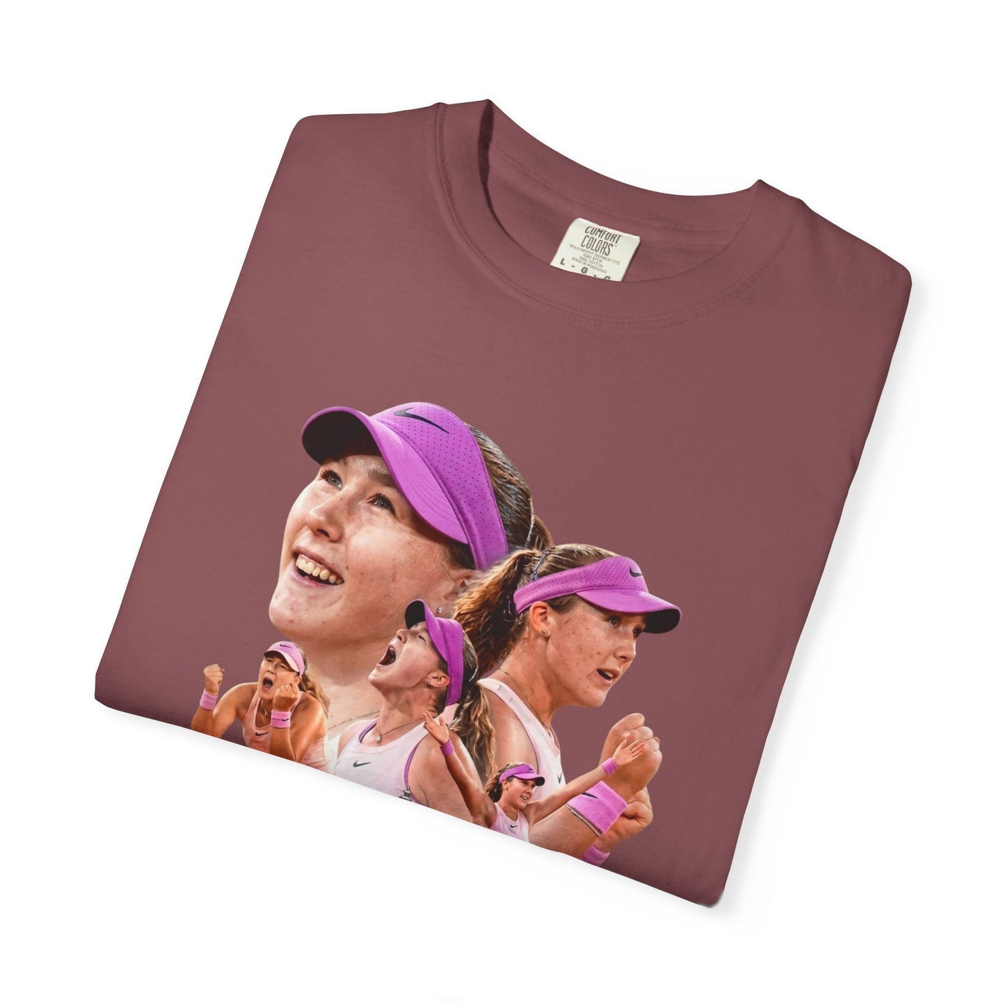 Tennis Graphic T-Shirt — 'Tennis: An Essential Element' Vintage Player Collage