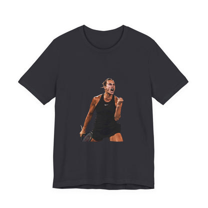 Tennis Player Aryna Sabalenka Victory Graphic Tee