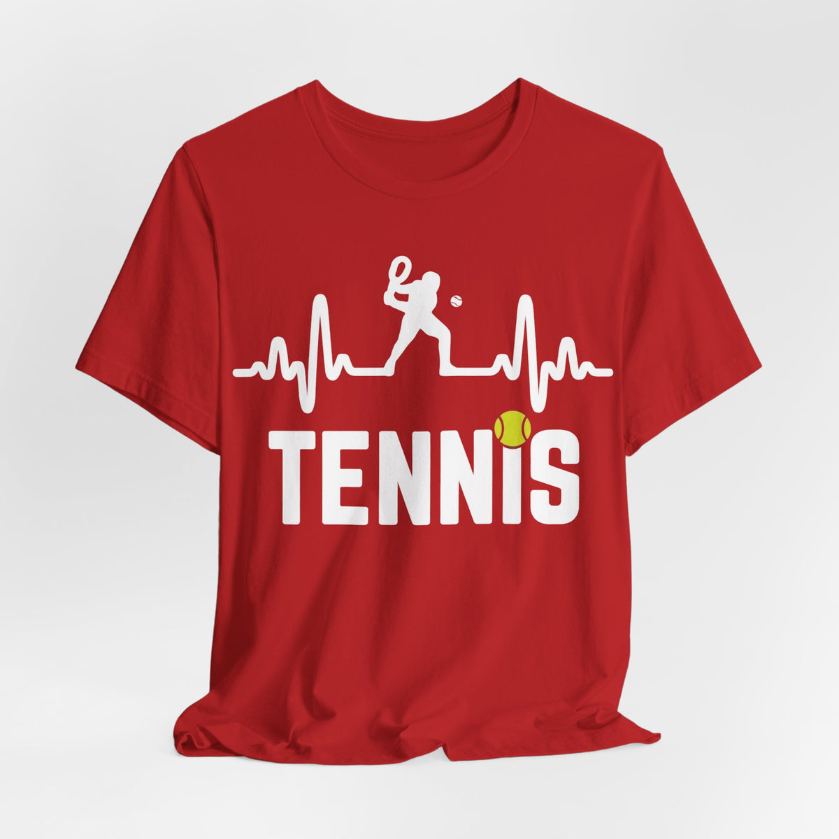 Tennis Pulse Tee — Heartbeat Tennis Player Graphic Shirt