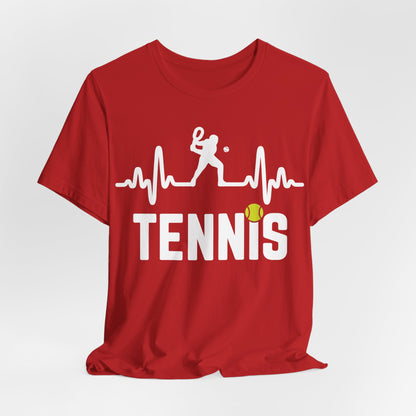 Tennis Pulse Tee — Heartbeat Tennis Player Graphic Shirt