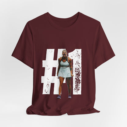 Tennis Player Graphic Tee — Fierce Court Celebration Shirt