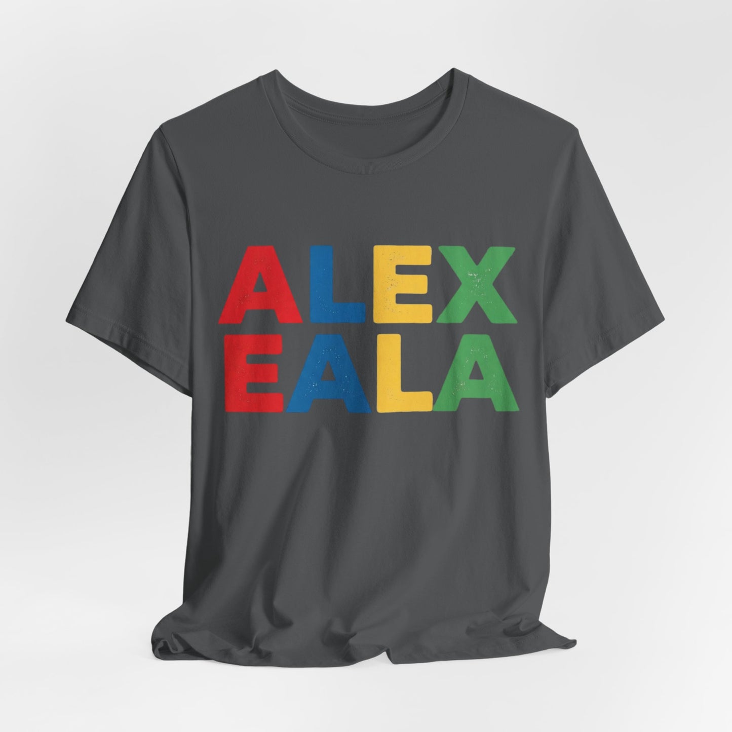 Alex Eala Colorblock Name Tee — Kids & Fans Tennis Player Tribute Shirt