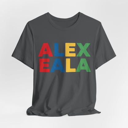 Alex Eala Colorblock Name Tee — Kids & Fans Tennis Player Tribute Shirt