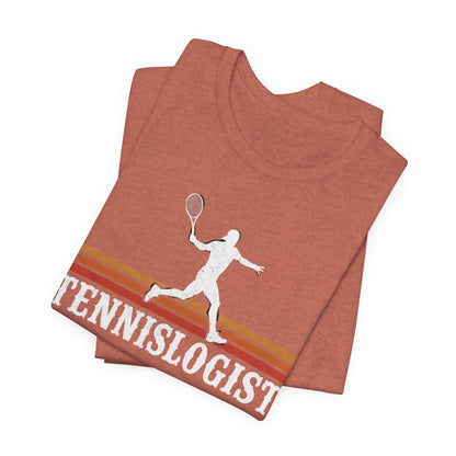 Tennislogist T‑Shirt – Retro Tennis Player Graphic Tee for Coaches & Fans