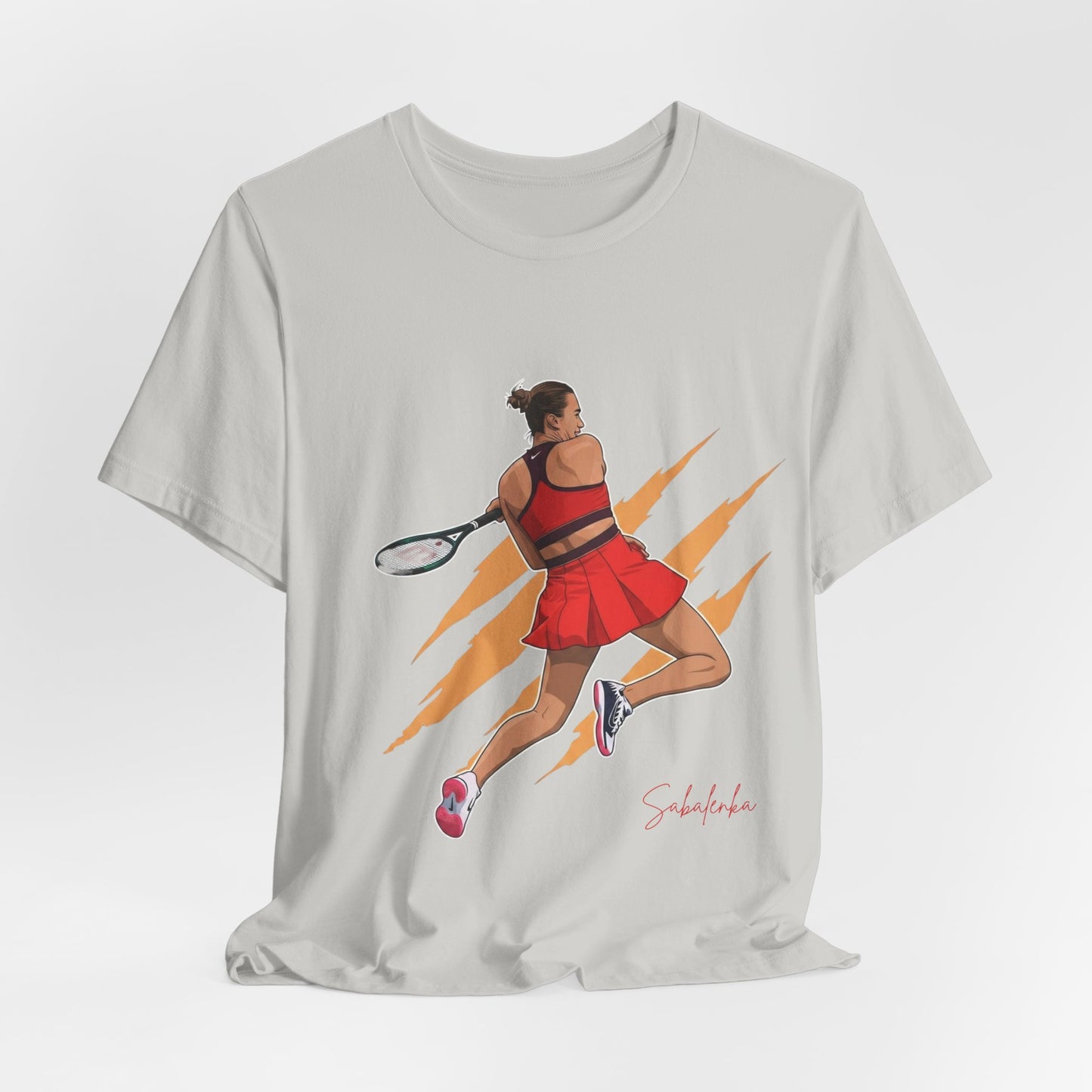 Tennis Player Aryna Sabalenka Graphic Tee — Dynamic Female Athlete Design