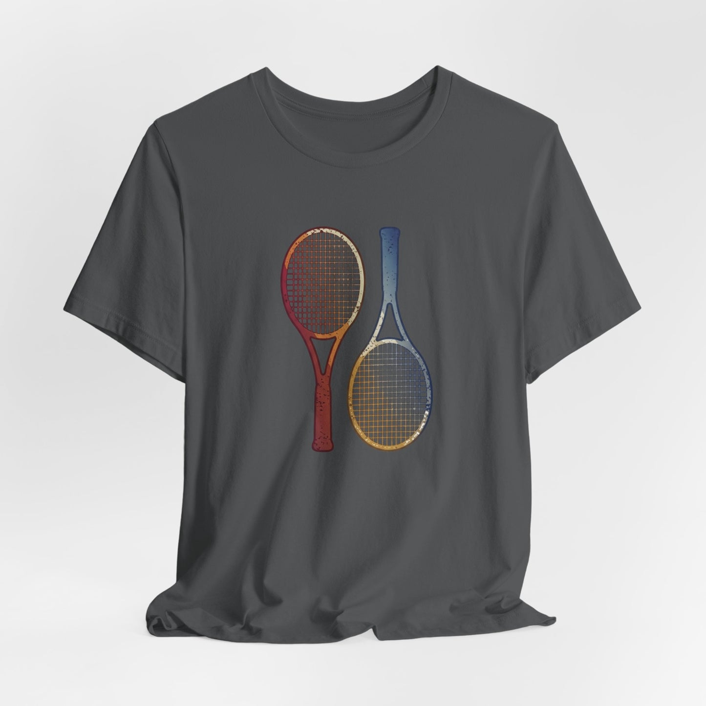 Tennis Rackets Tee — Vintage Wooden Racquets Graphic Shirt