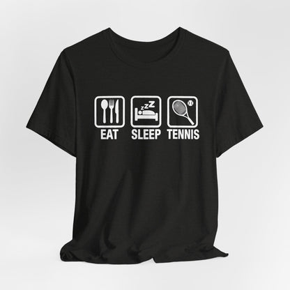 Tennis Tee — "Eat Sleep Tennis" Graphic Shirt
