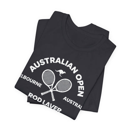 Classic White Tennis Tee — Unisex Jersey Short Sleeve