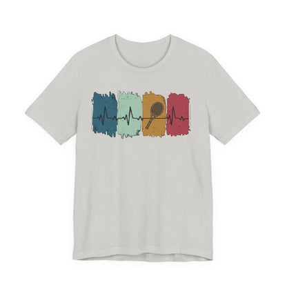 Drum Heartbeat T-Shirt – Retro Brushstroke Drumstick Heartbeat Tee