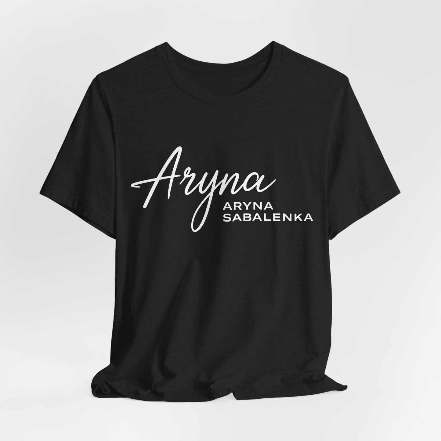 Sabalenka Classic White Tee — Plain Short Sleeve T-Shirt