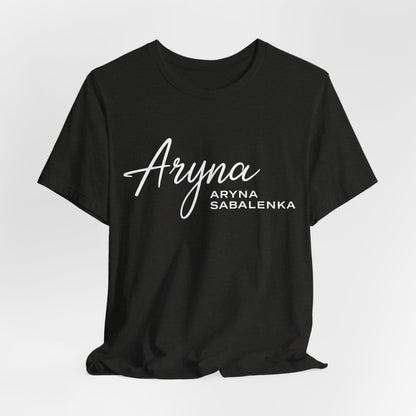 Sabalenka Classic White Tee — Plain Short Sleeve T-Shirt