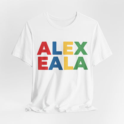 Alex Eala Colorblock Name Tee — Kids & Fans Tennis Player Tribute Shirt