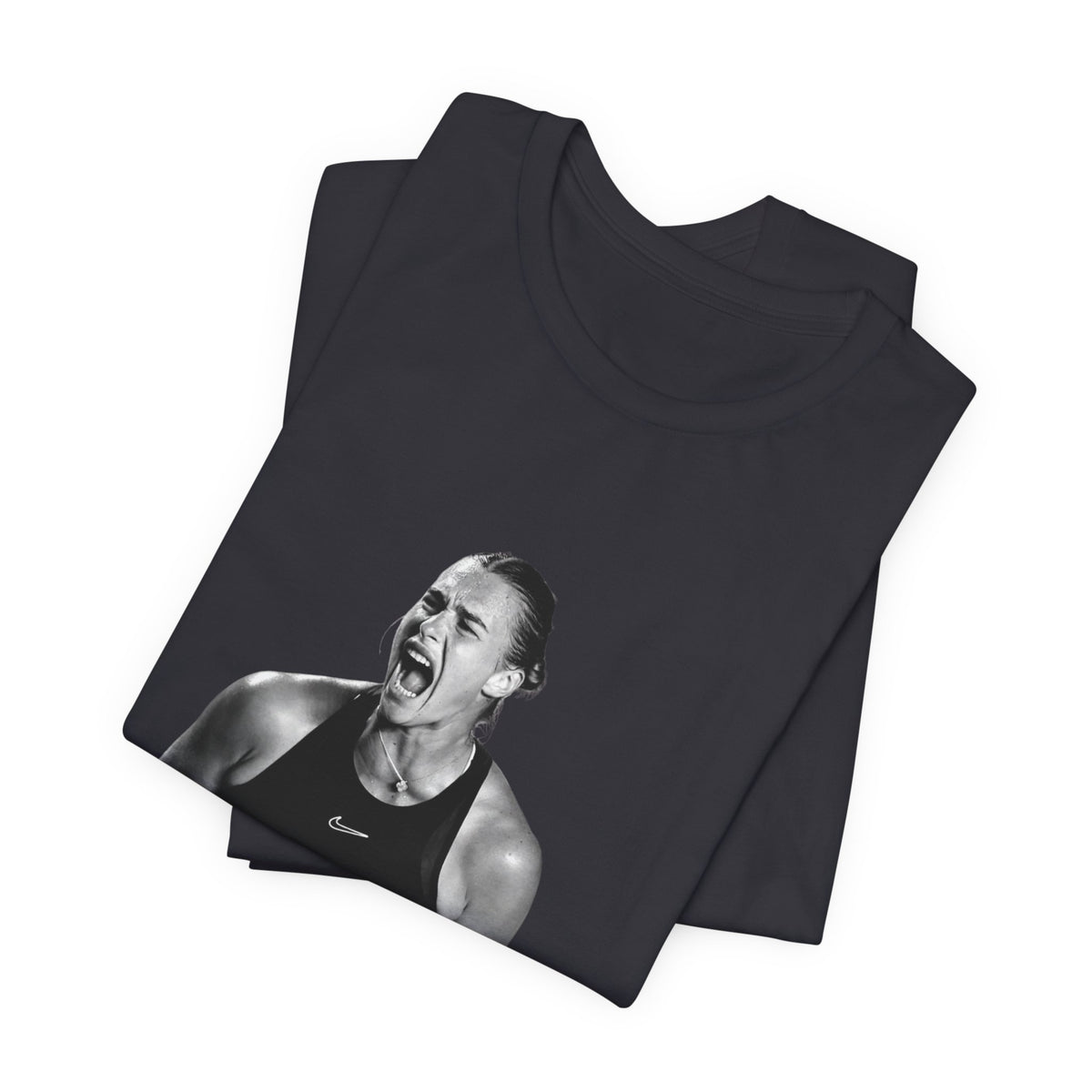 Tennis Player Sabalenka Graphic Tee — Energetic Champion Tennis T‑Shirt