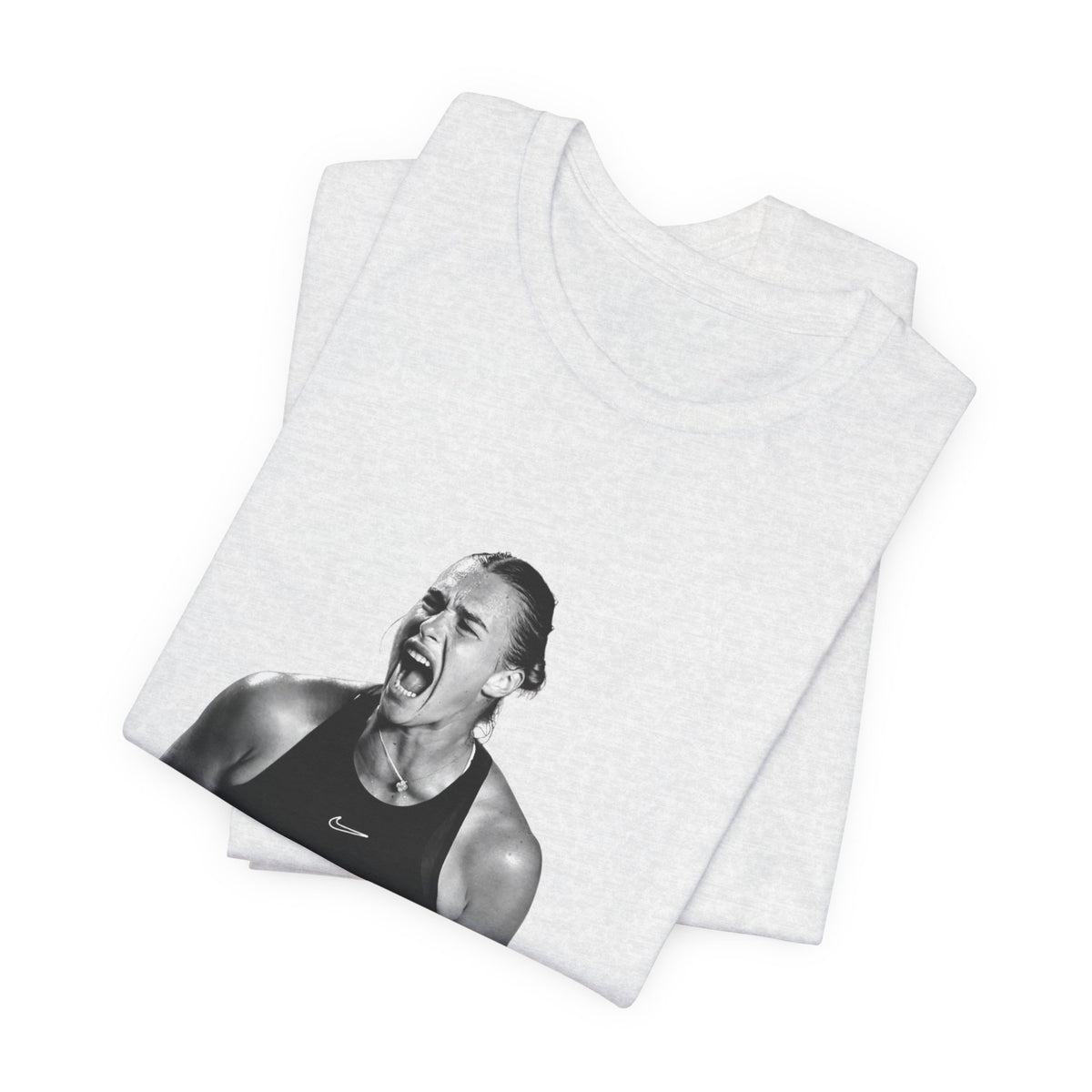 Tennis Player Sabalenka Graphic Tee — Energetic Champion Tennis T‑Shirt