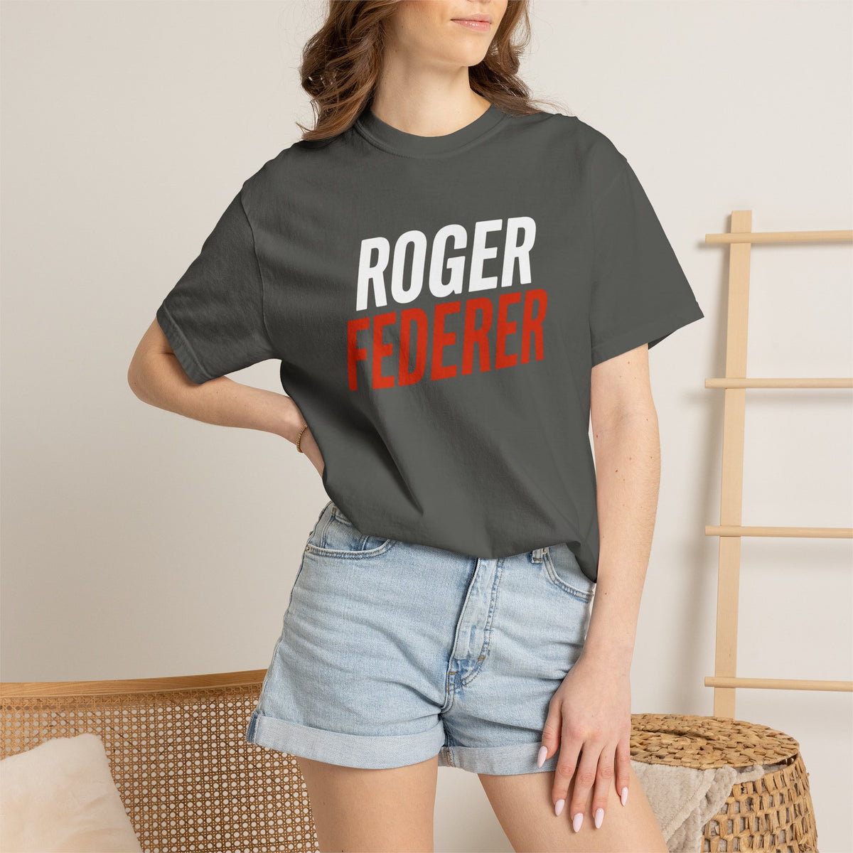 Roger Federer Retro Tennis T-Shirt