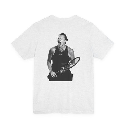 Sabalenka The Tigress Graphic Tee — Empowered Woman & Tiger Illustration