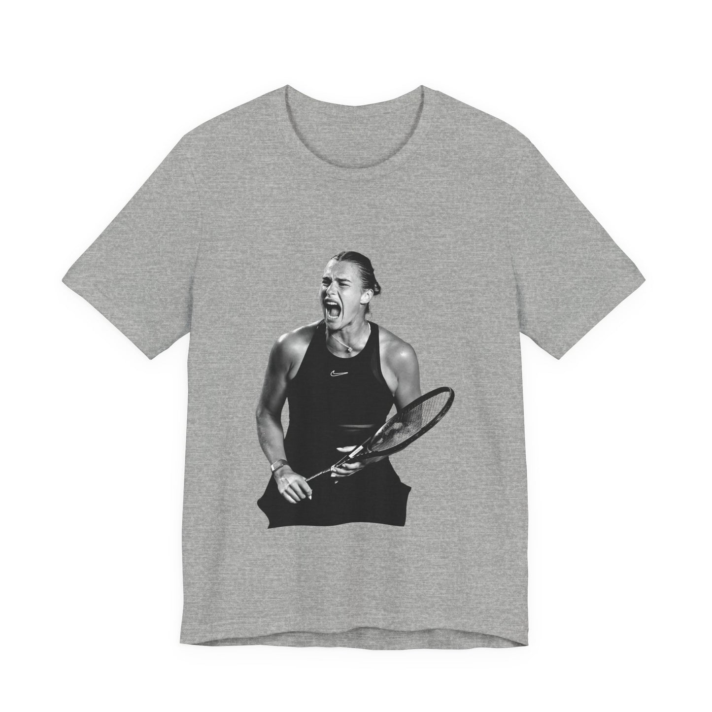 Tennis Player Sabalenka Graphic Tee — Energetic Champion Tennis T‑Shirt