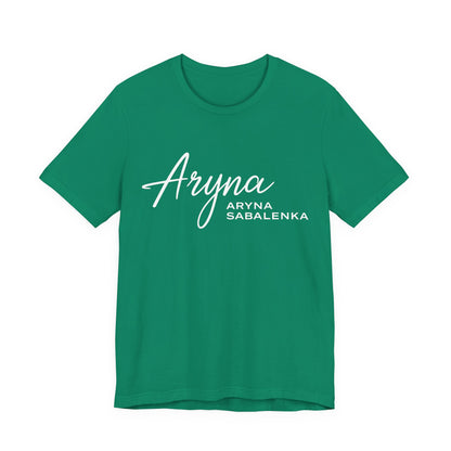 Sabalenka Classic White Tee — Plain Short Sleeve T-Shirt