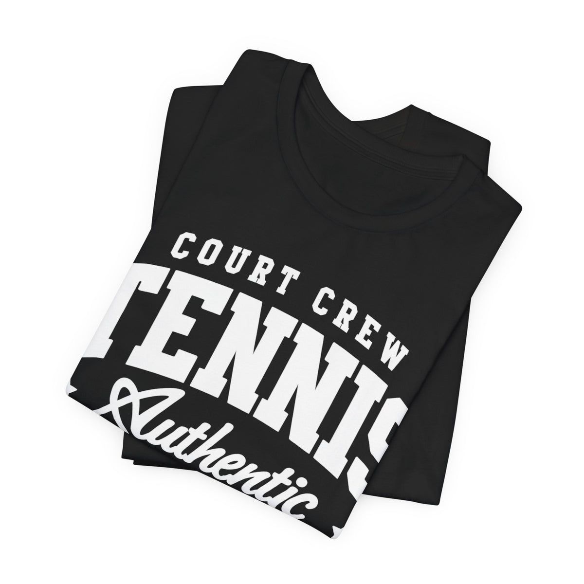 Tennis Court Crew Tee — "Tennis Authentic: Tennis. Beer. Repeat." Graphic Shirt