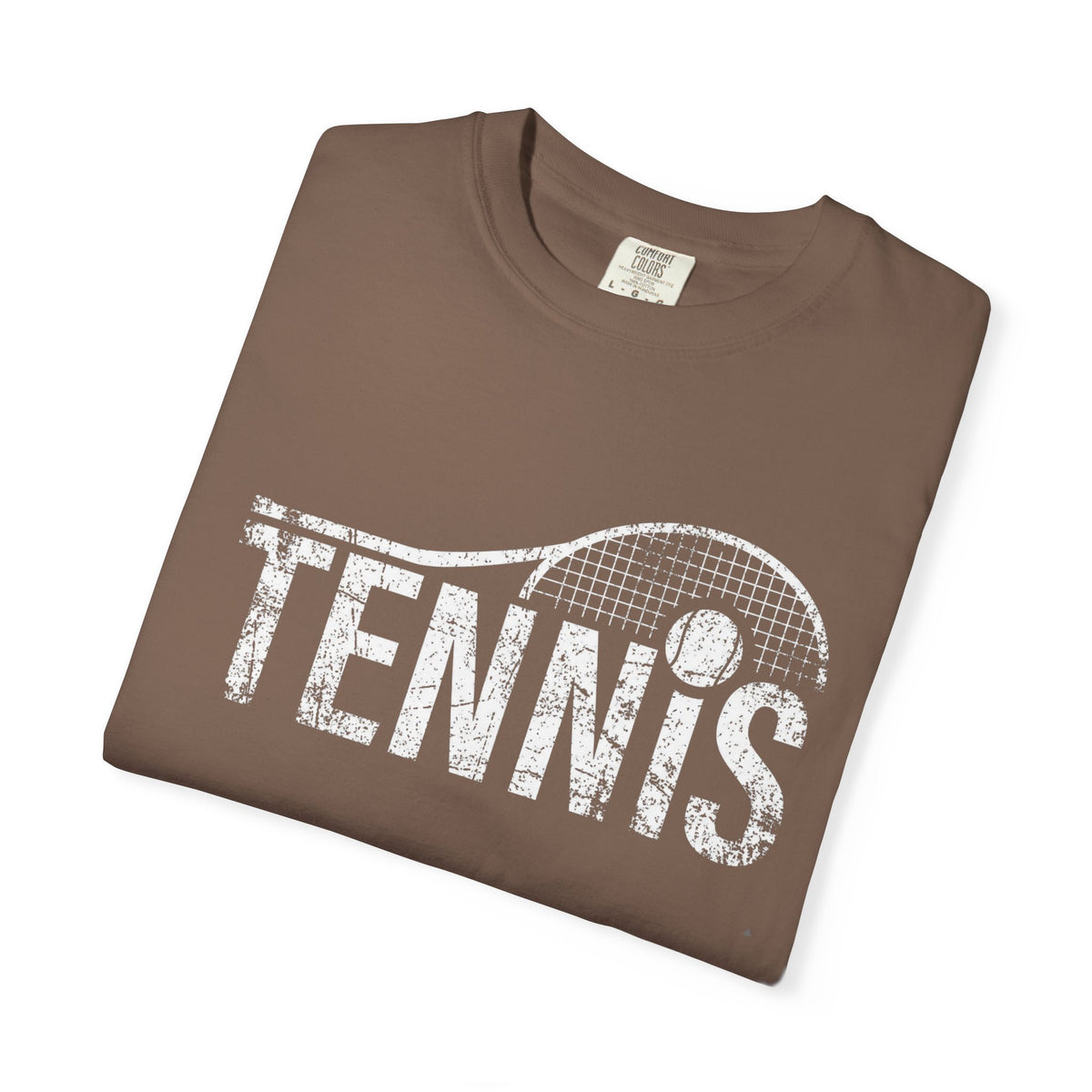 Tennis Vintage Graphic T-Shirt — Distressed Racket & Ball Tee