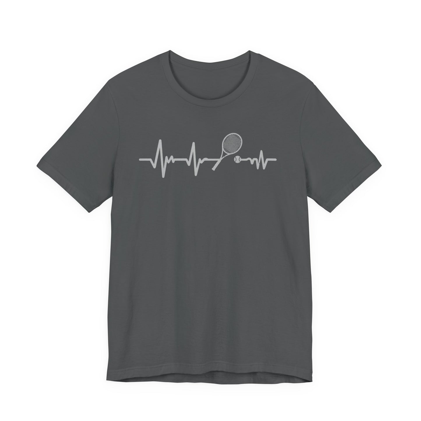 Tennis Heartbeat Tee — Racket Pulse Graphic T-Shirt