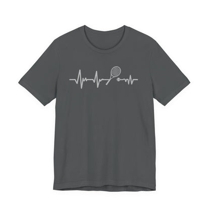 Tennis Heartbeat Tee — Racket Pulse Graphic T-Shirt
