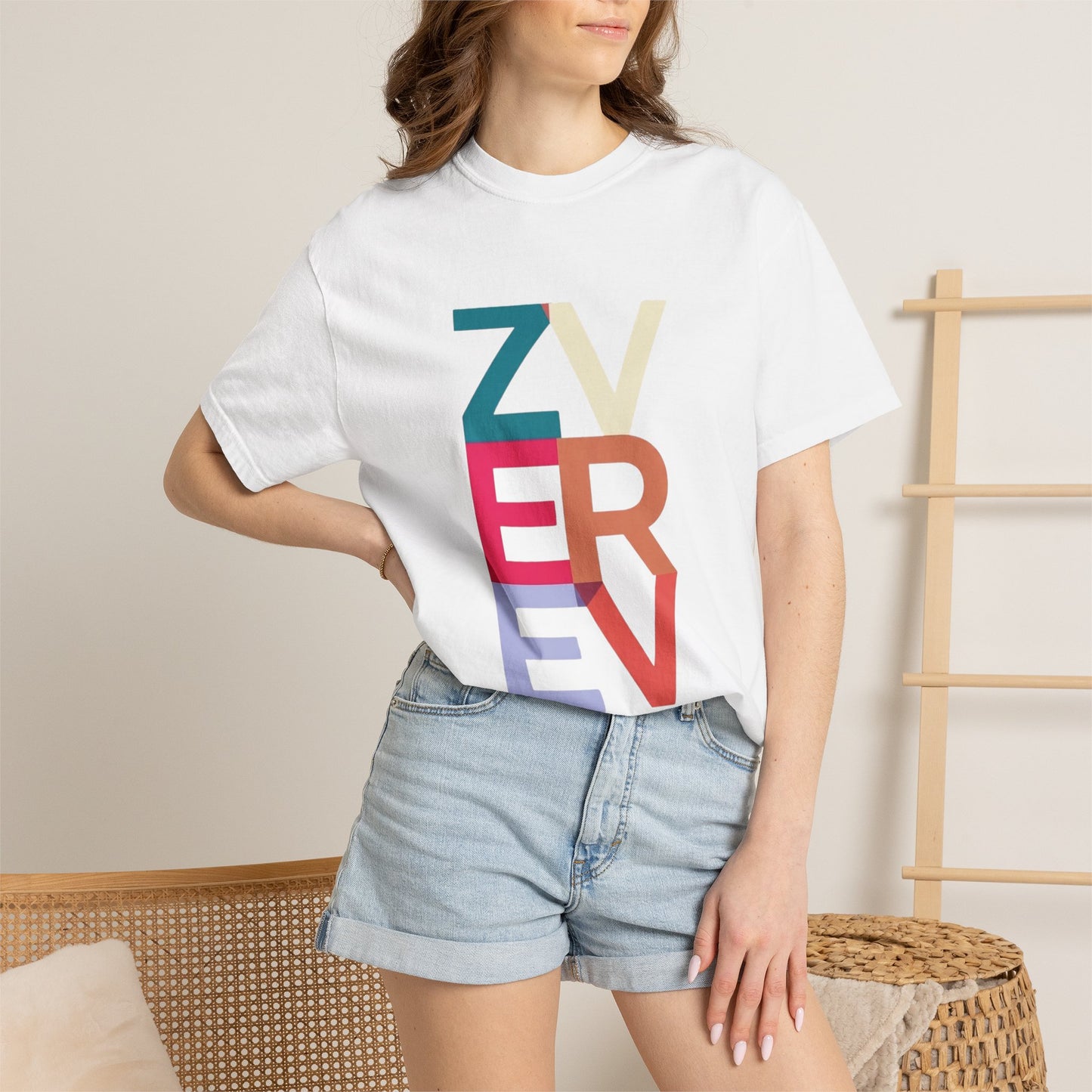 ALEXANDER ZVEREV Colorblock Vertical Logo T‑Shirt