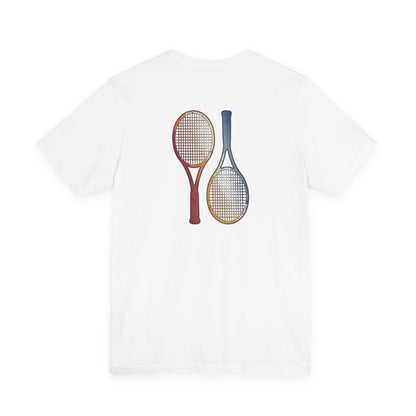 Tennis Rackets Tee — Vintage Wooden Racquets Graphic Shirt