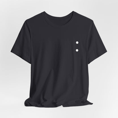 Minimal Dot Chest Tee — Casual Everyday Short Sleeve Shirt