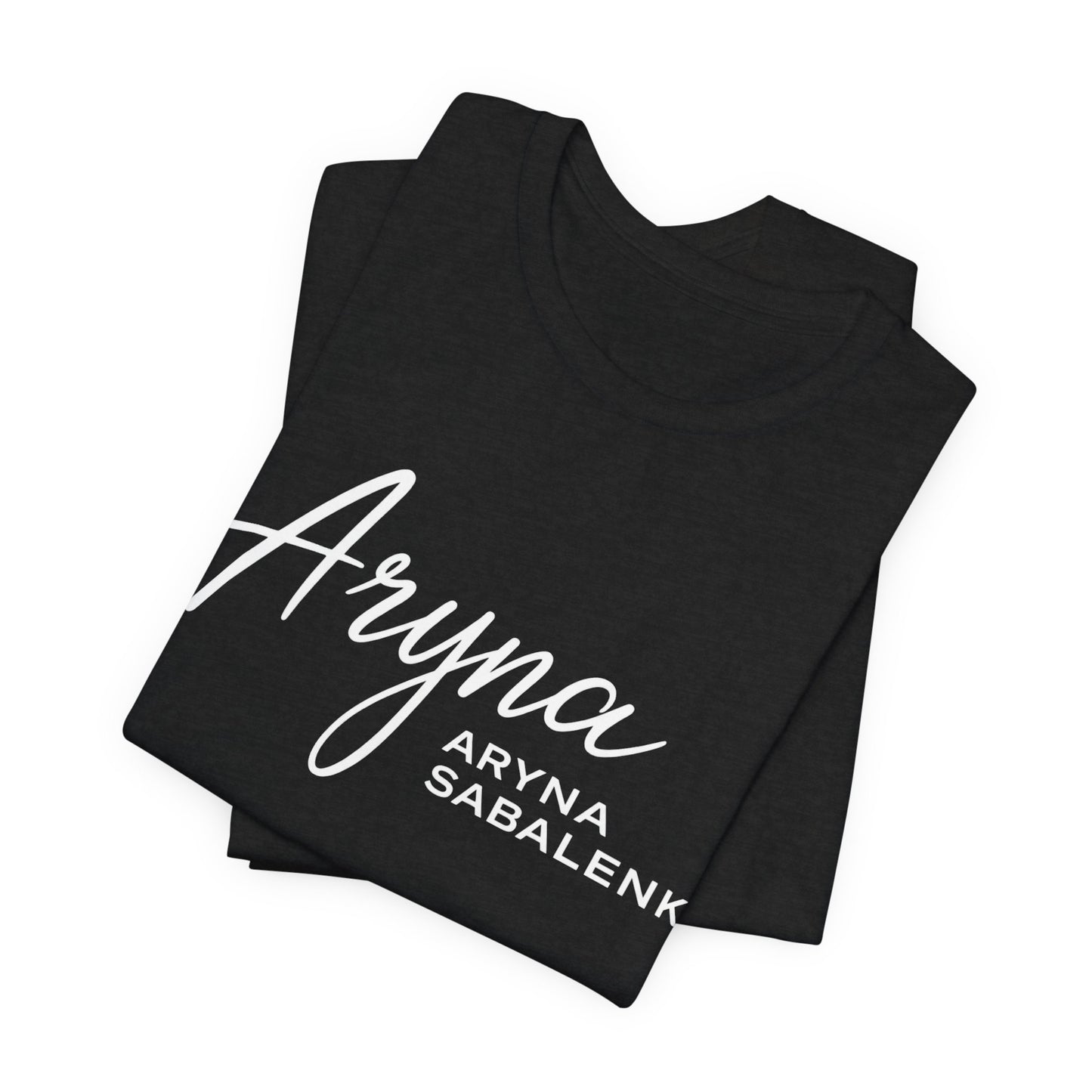 Sabalenka Classic White Tee — Plain Short Sleeve T-Shirt