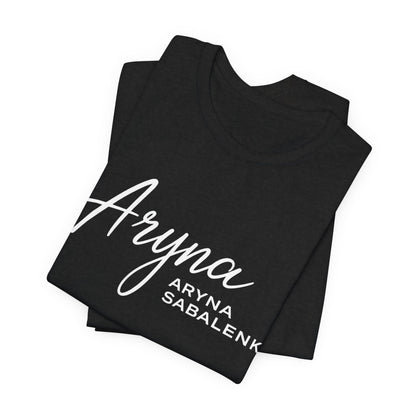 Sabalenka Classic White Tee — Plain Short Sleeve T-Shirt