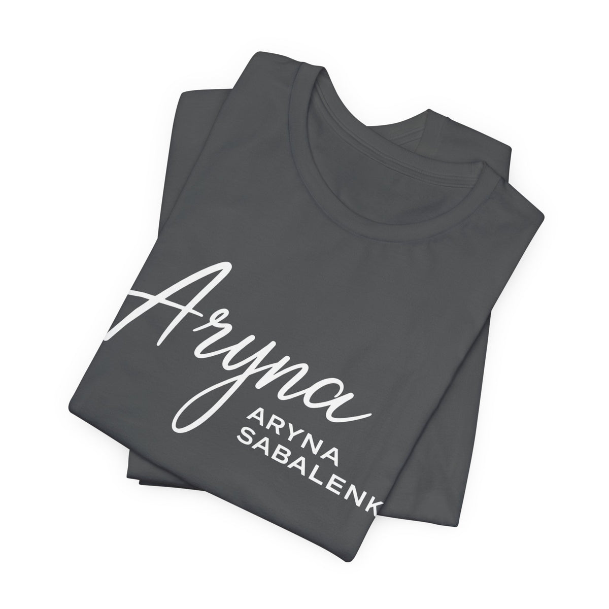 Sabalenka Classic White Tee — Plain Short Sleeve T-Shirt