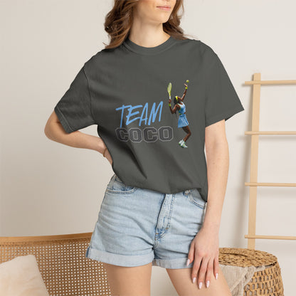 Team Coco Gauff Tennis T-Shirt — "TEAM COCO" Tennis Player Graphic Tee
