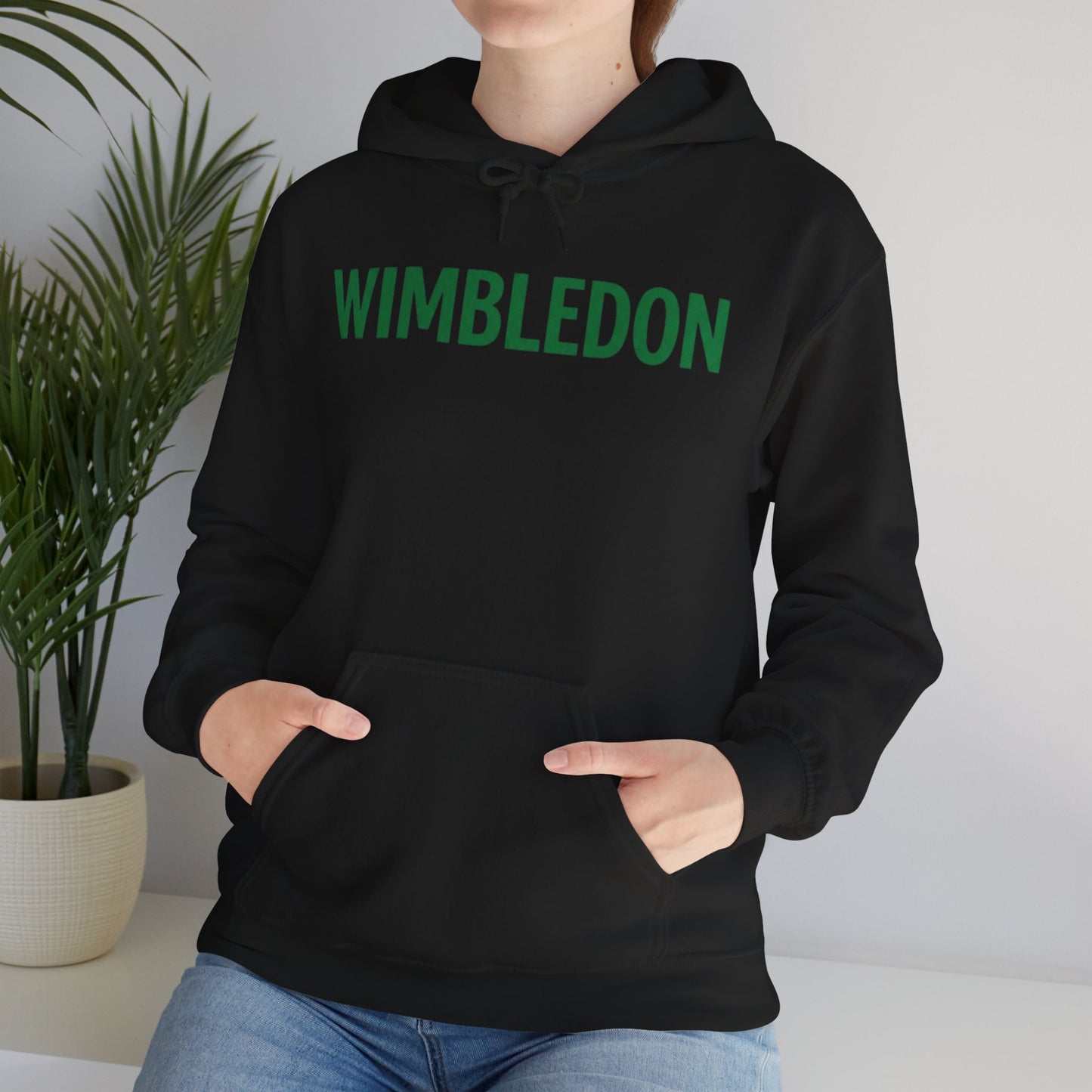 Wimbledon Hoodie — Classic Green Tennis Logo Pullover