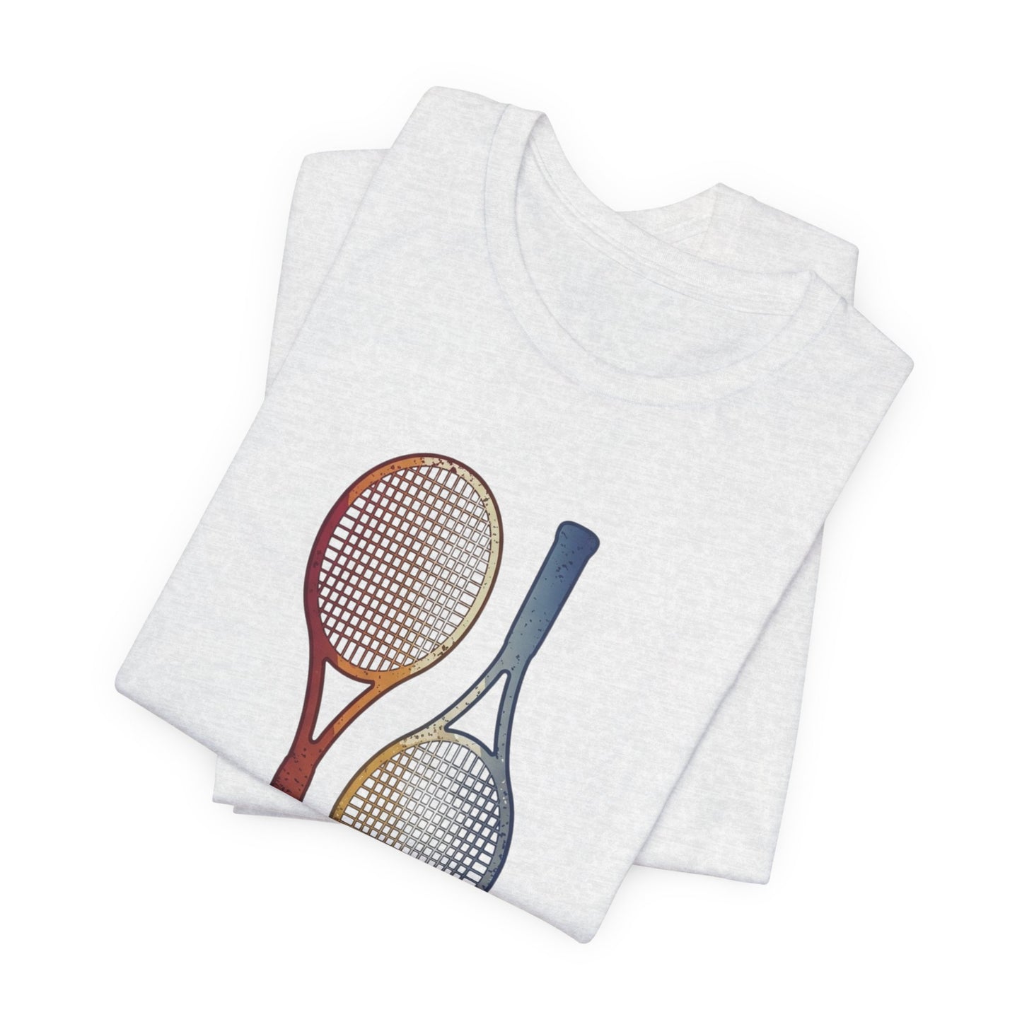 Tennis Rackets Tee — Vintage Wooden Racquets Graphic Shirt