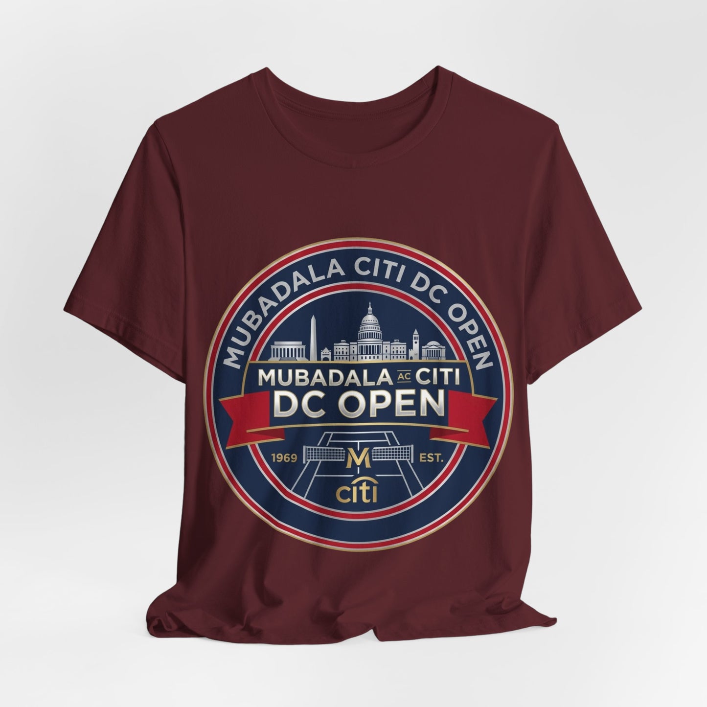 DC Open Tennis Tee — 'Mubadala Citi DC Open' Vintage Badge Shirt